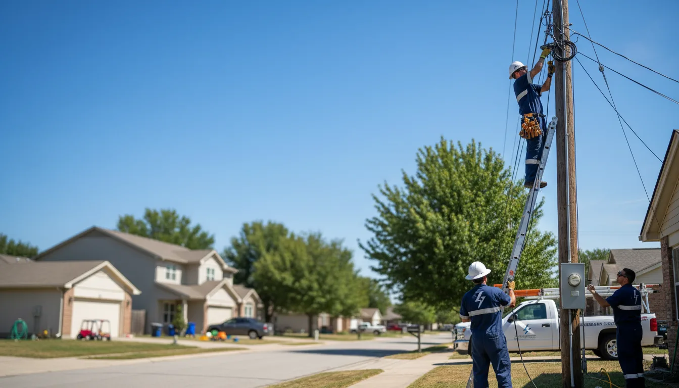 Residential electrician providing installation services in Zebulon, GA